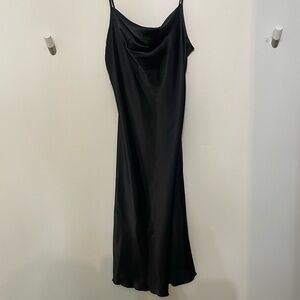Satin Black Dress
